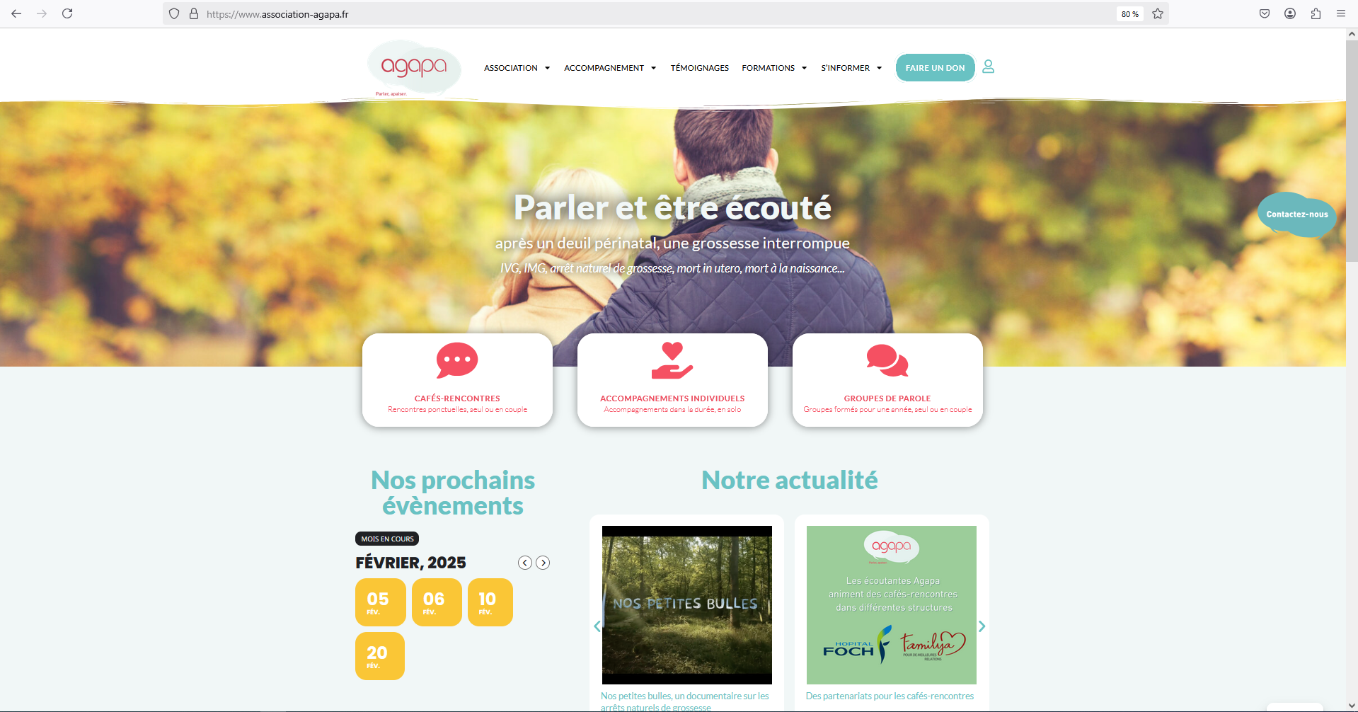 L'association Agapa a mis en ligne son nouveau site internet ! - Udaf ...