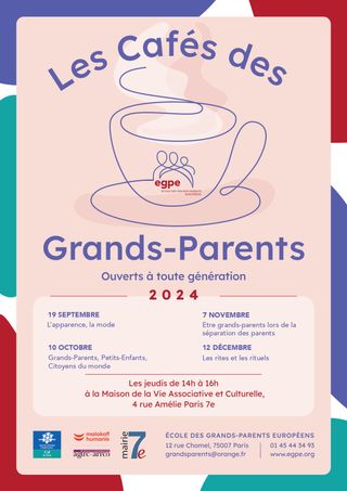 Affiche Cafés des Grands-parents septembre à décembre 2024