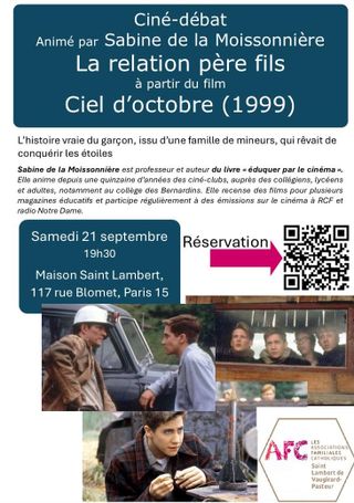 affiche ciné-débat Ciel d'octobre 21 septembre 2024