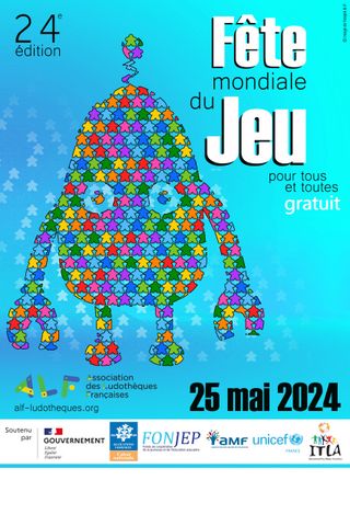 Affiche Fête mondiale du jeu 25 mai 2024
